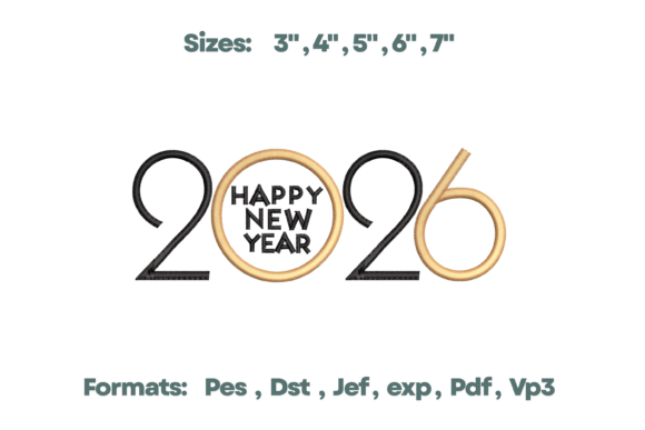 2026 Circle Happy New Year Embroidery Review