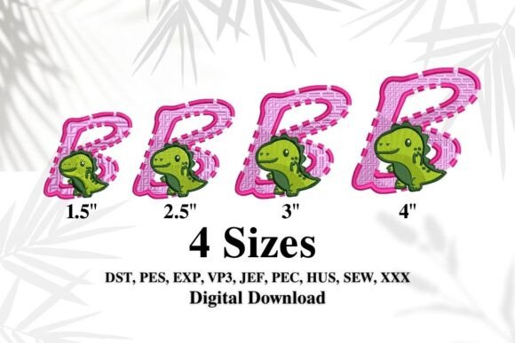 Cute Dinosaur Embroidery Alphabet B Review