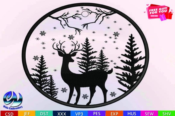 Deer Embroidery in 10 Formats Review