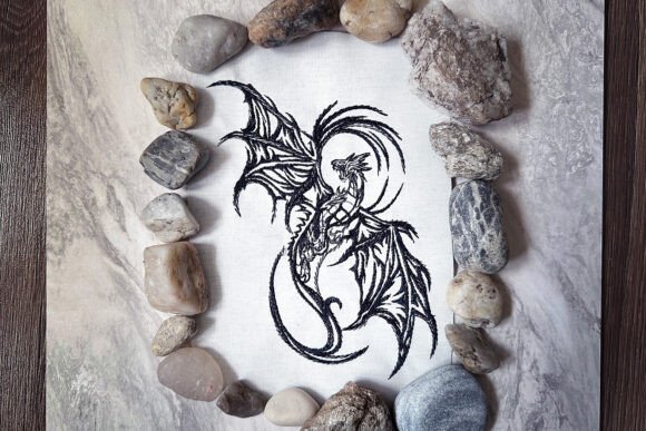 Gothic Dragon Machine Embroidery Review