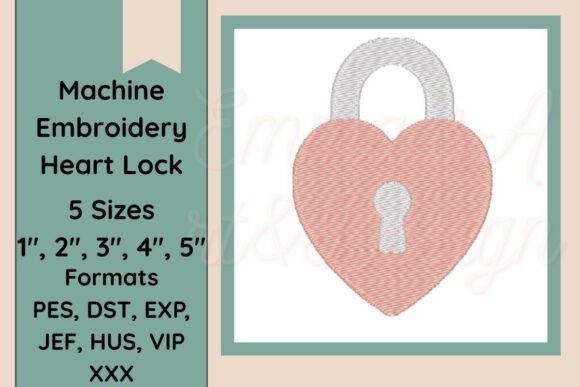 Heart Padlock Embroidery Design Review