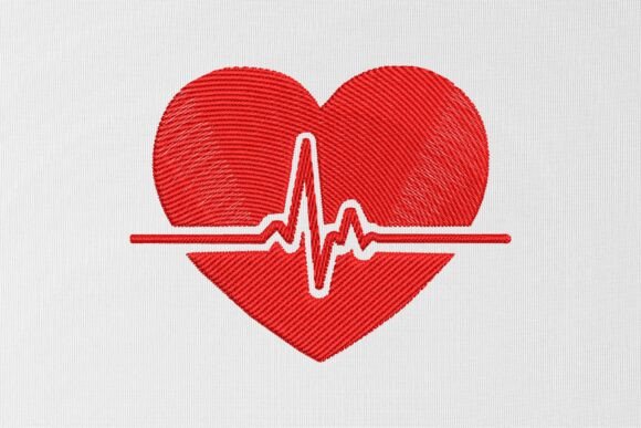 Heartbeat Line Love Embroidery Design Review