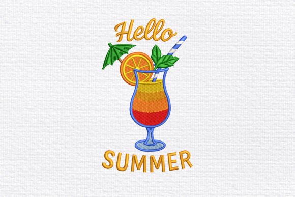 Hello Summer Cocktail Embroidery Review