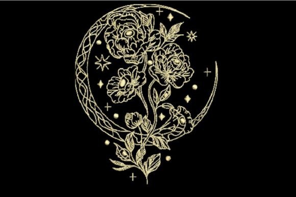 Magic Rose and Moon Embroidery Design Review