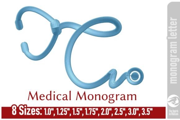 Medical Embroidery Monogram Letter C Review
