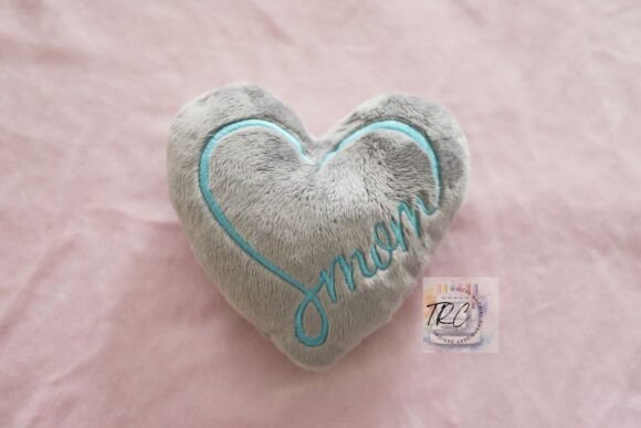 Mom Heart Stuffie ITH Embroidery Design