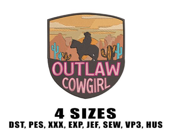Outlaw Cowgirl Embroidery Design Review