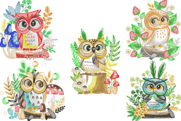 Owl Embroidery Design Collection Review