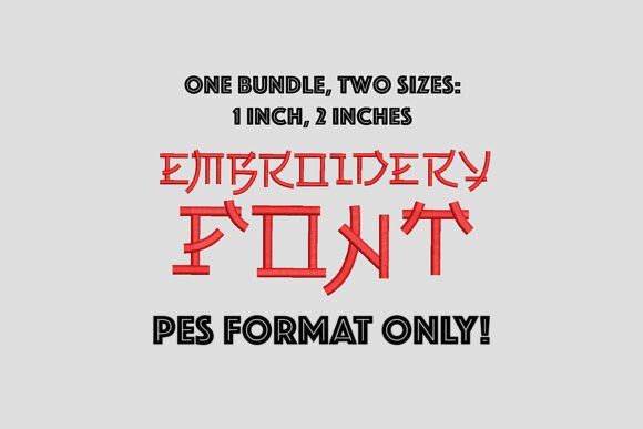 PES Japanese Style Embroidery Font Review