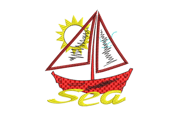 Sea Boat Embroidery Design Review