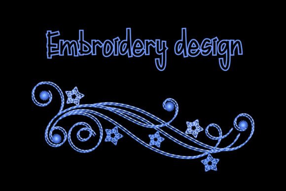 Starry Swirl Border Embroidery Design Review