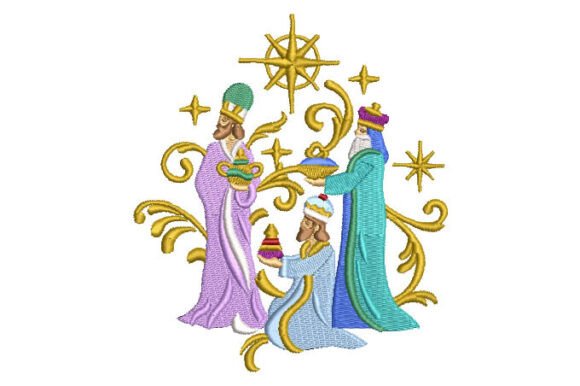 The Three Wise Men Embroidery for Holiday Creations