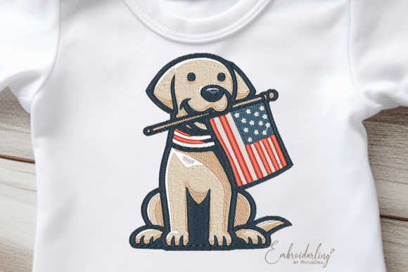 USA Patriotic Dog Embroidery File Review