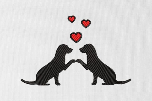 Valentine's Dog Embroidery Design Review
